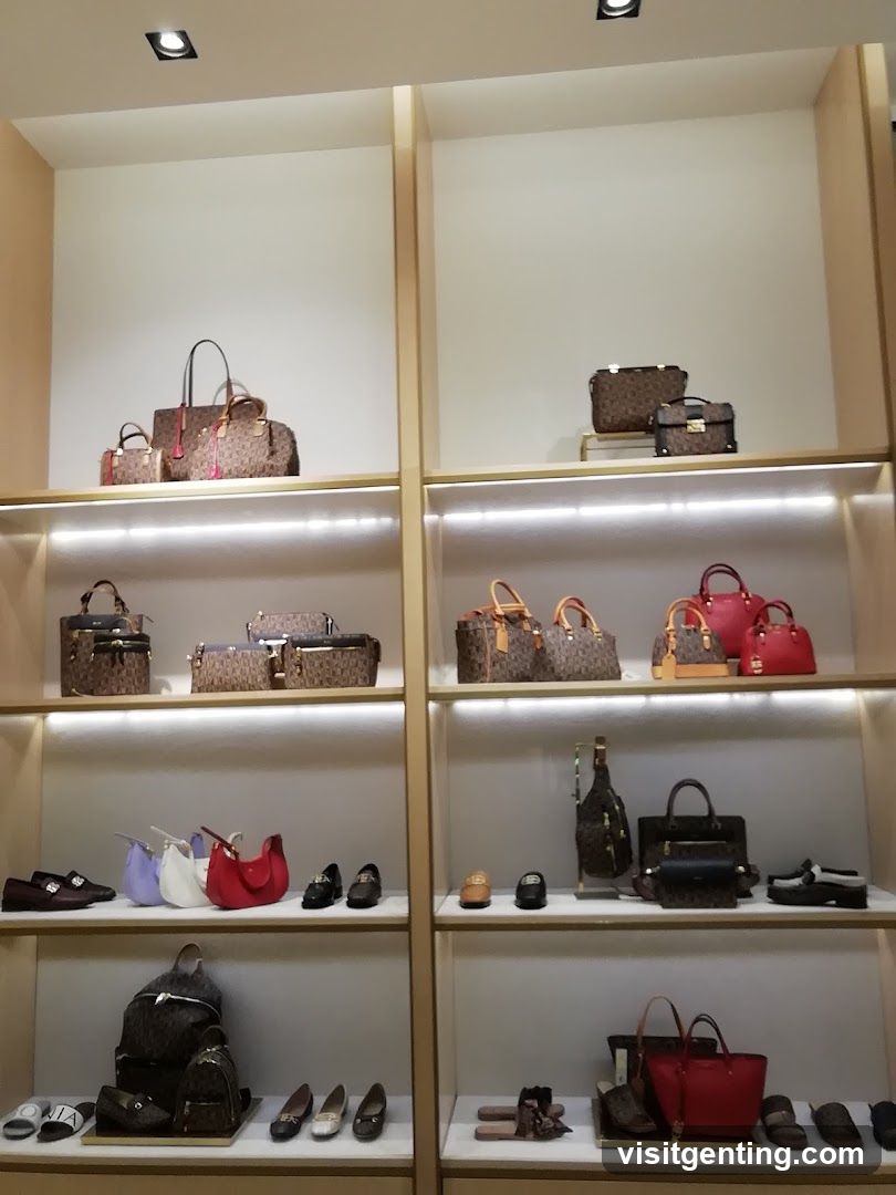 Interior Display of Handbags and Footwear