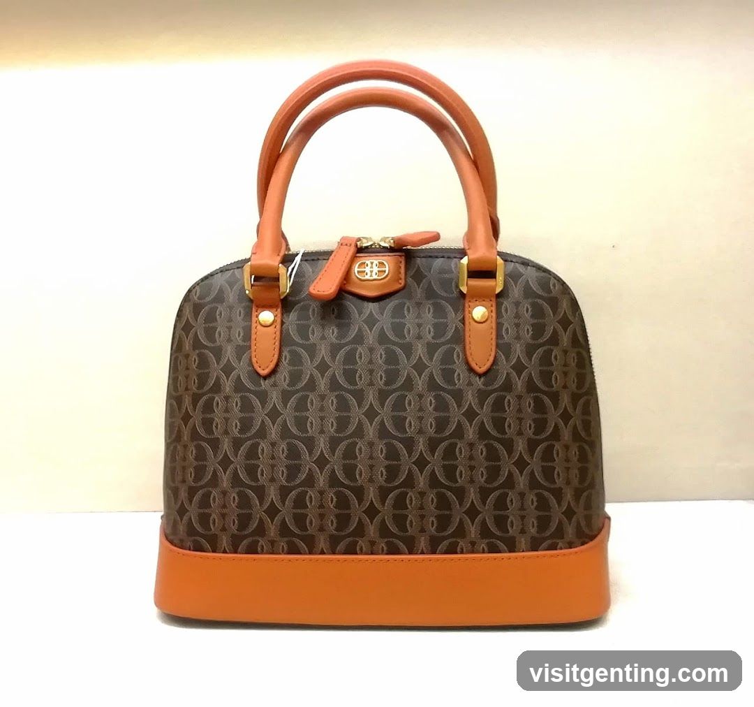Brown and Orange Handbag