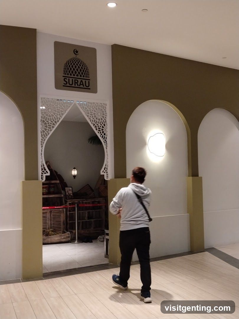 Interior of a Surau space