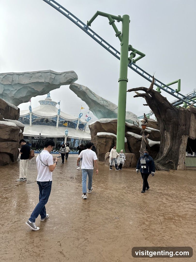Amusement Park Entrance Area