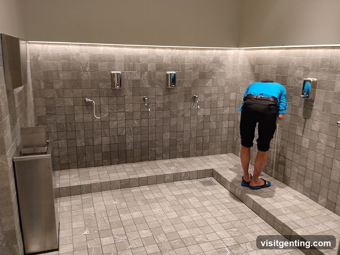 Public restroom interior