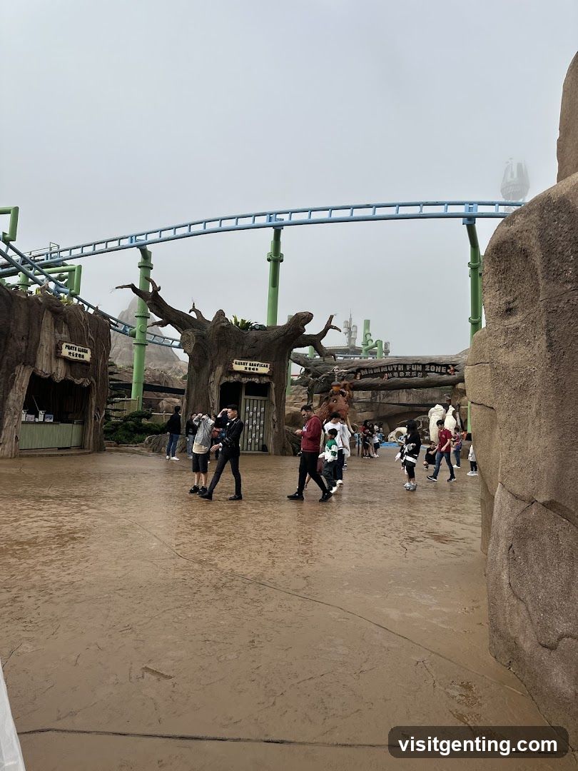 Amusement Park Entrance Area