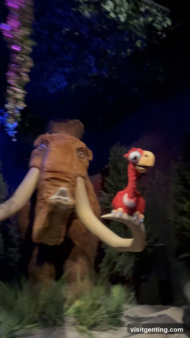 Dinosaur-themed display