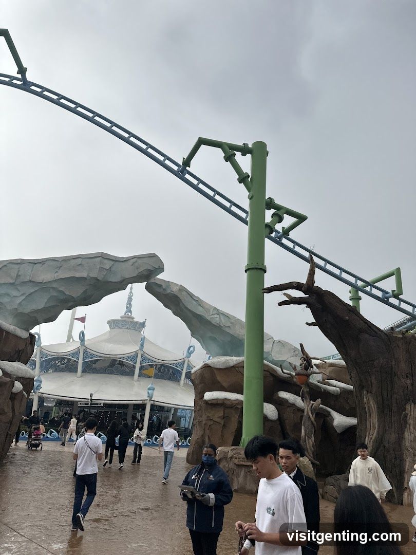 Amusement Park Entrance Area