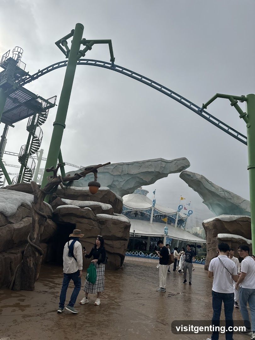 Amusement Park Entrance Area
