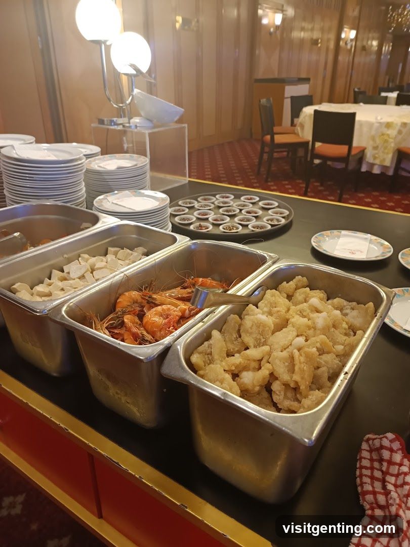 Restaurant buffet area