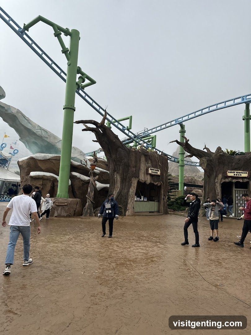 Amusement Park Entrance Area