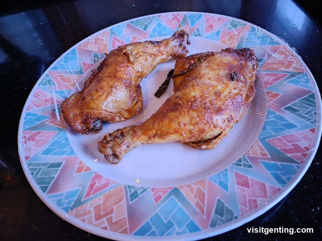 Roasted Chicken Legs on Plate
