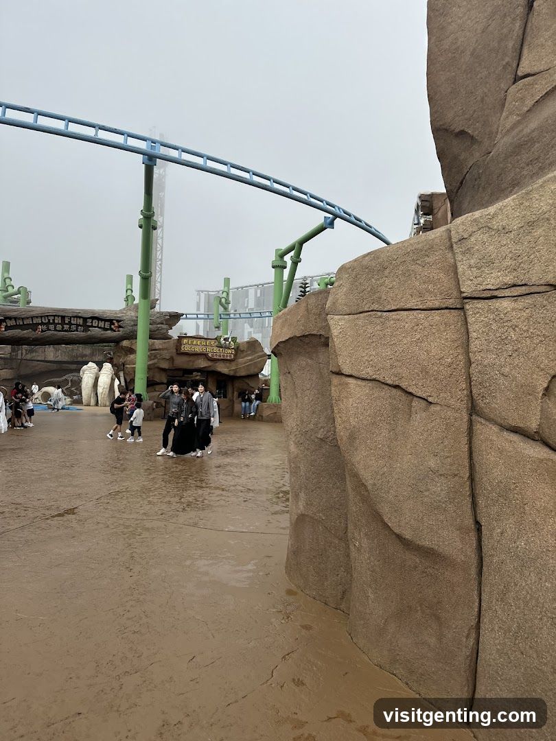 Amusement Park Entrance Area