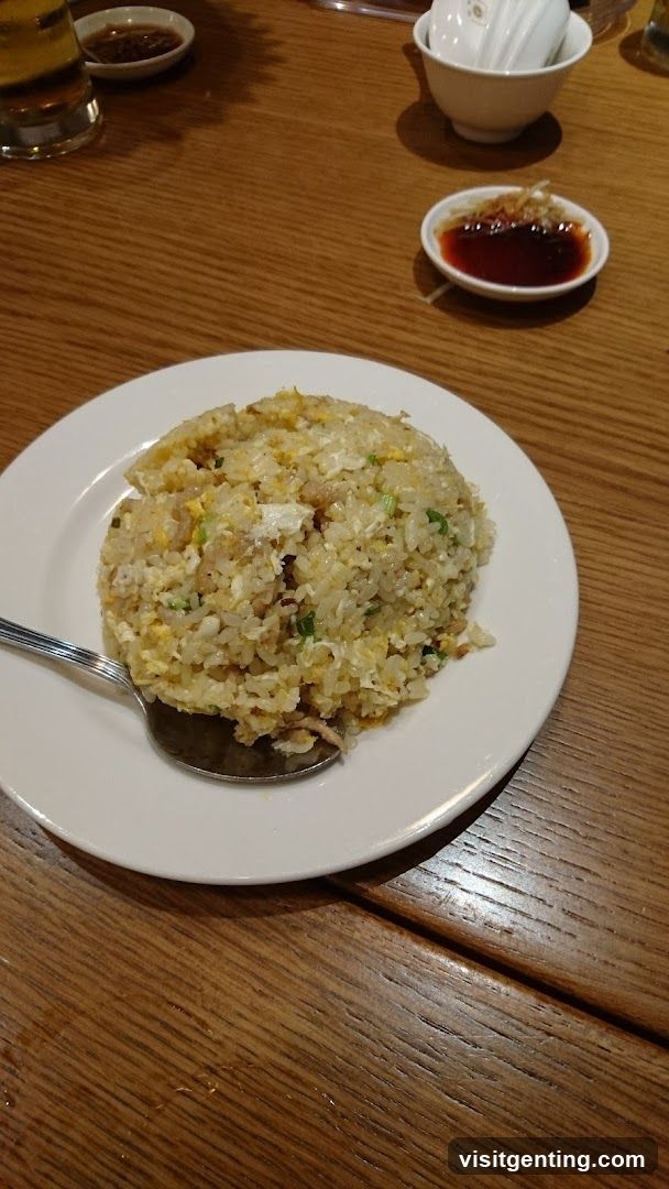 Fried Rice on Wooden Table
