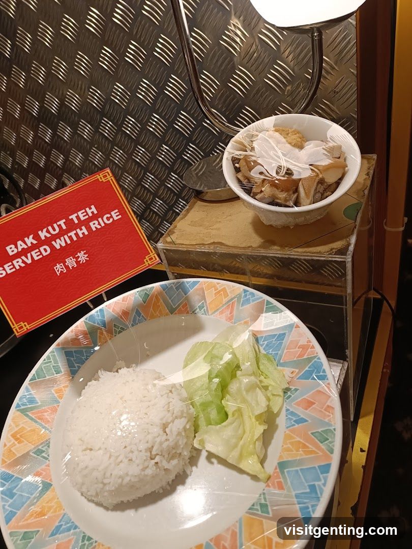 Bak Kut Teh with Rice Display