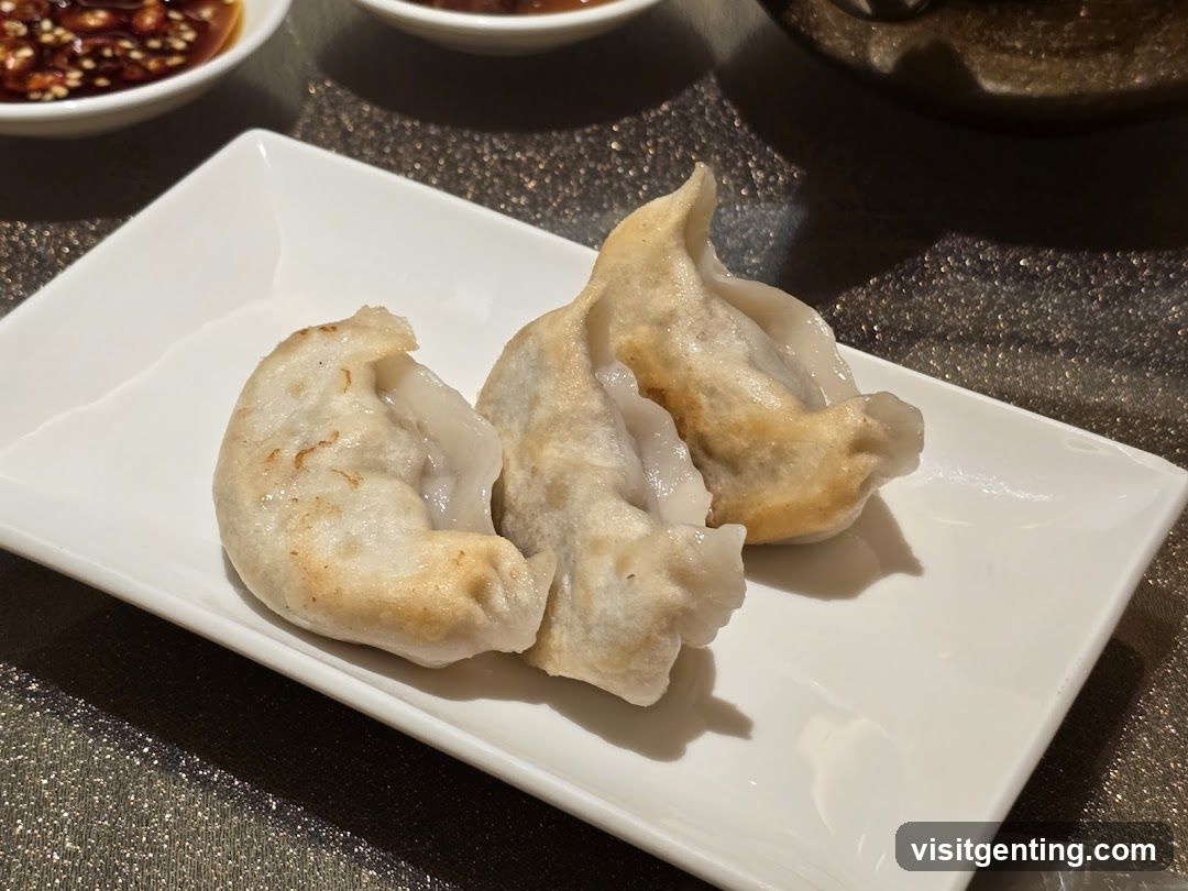 Dumplings on Plate