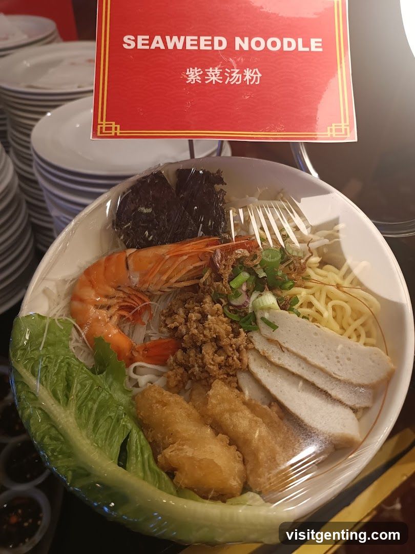 Seaweed Noodle Dish