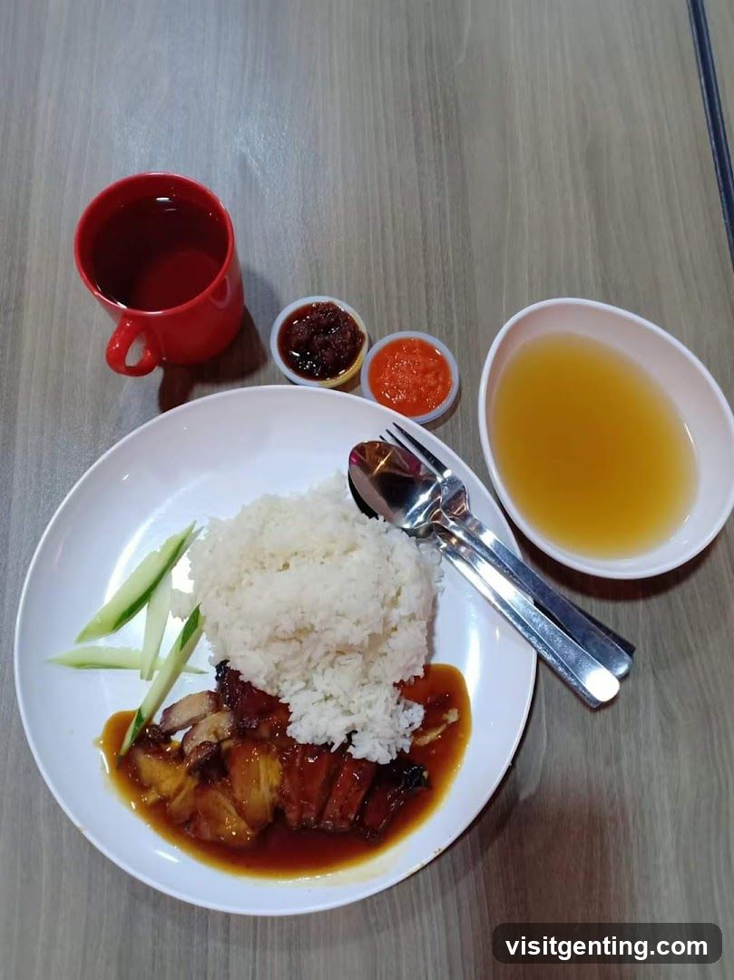 Meal served at a dining table