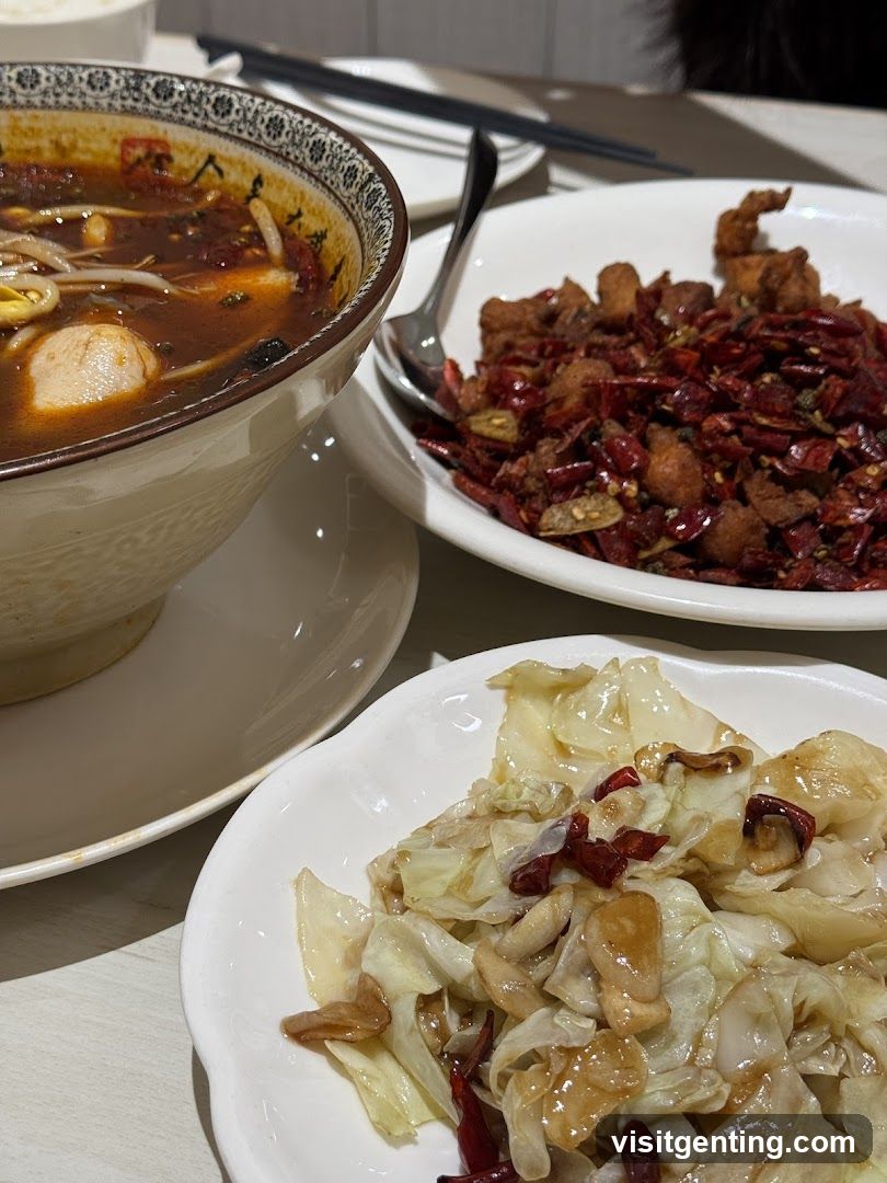 Dining Table with Chinese Dishes