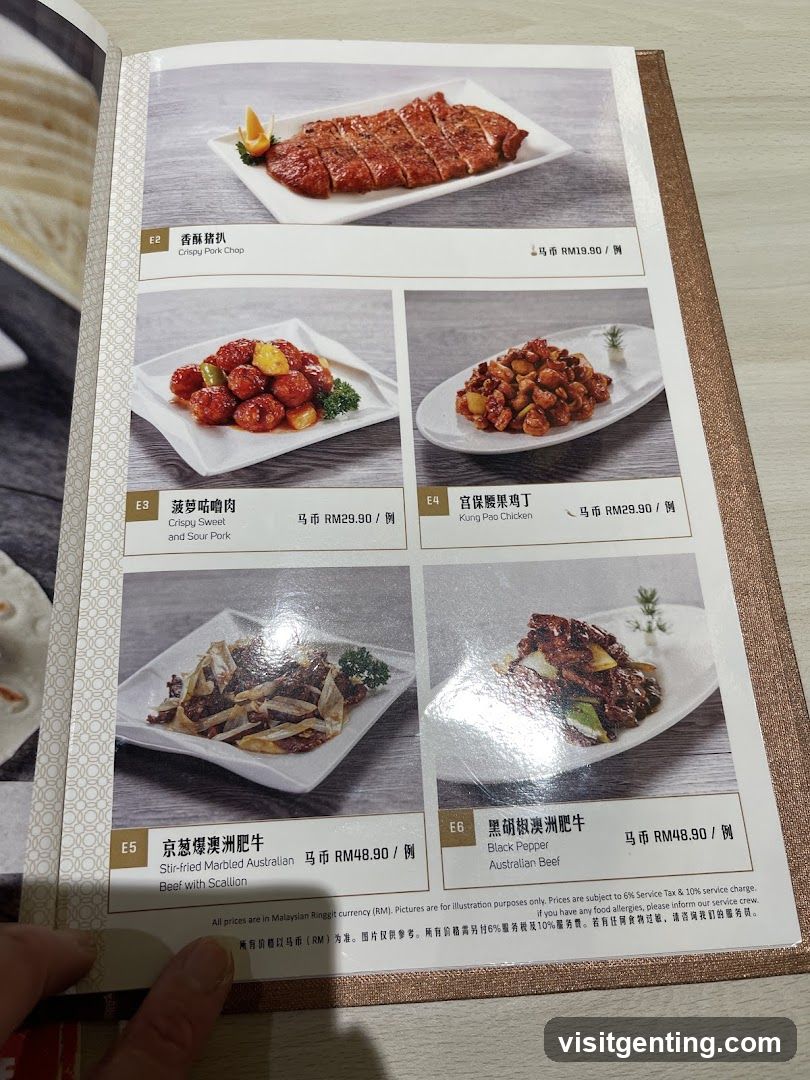 Restaurant Menu Page