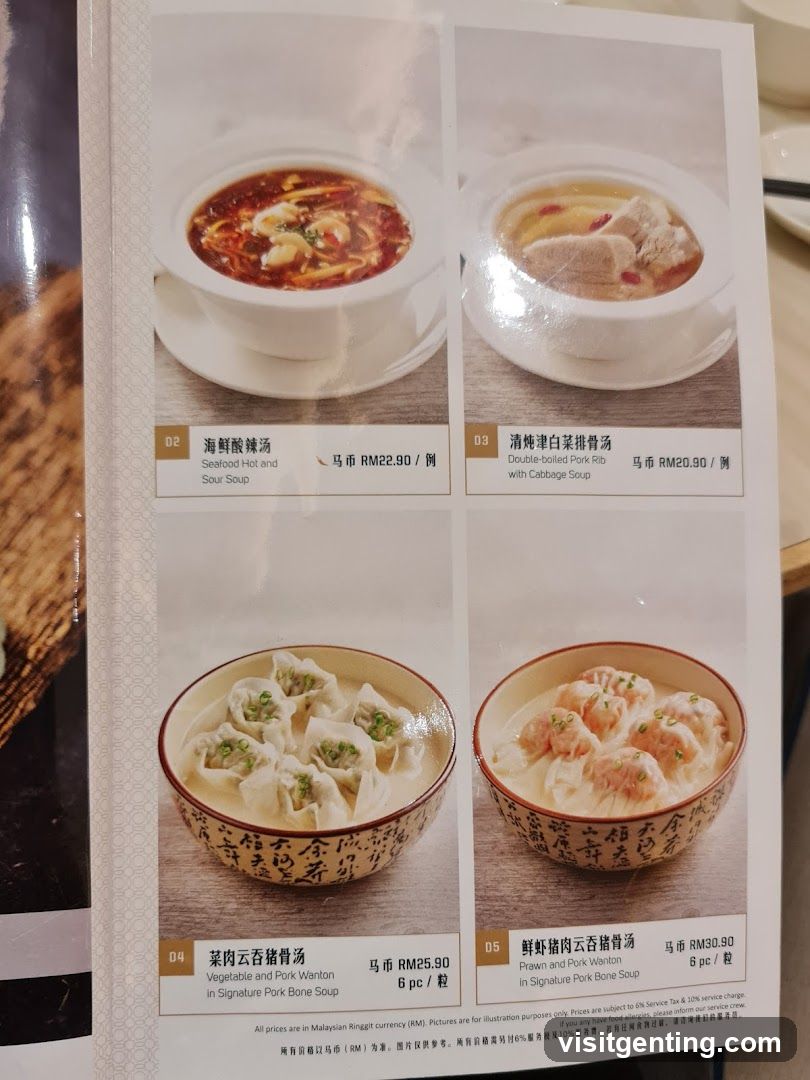 Restaurant Menu Page