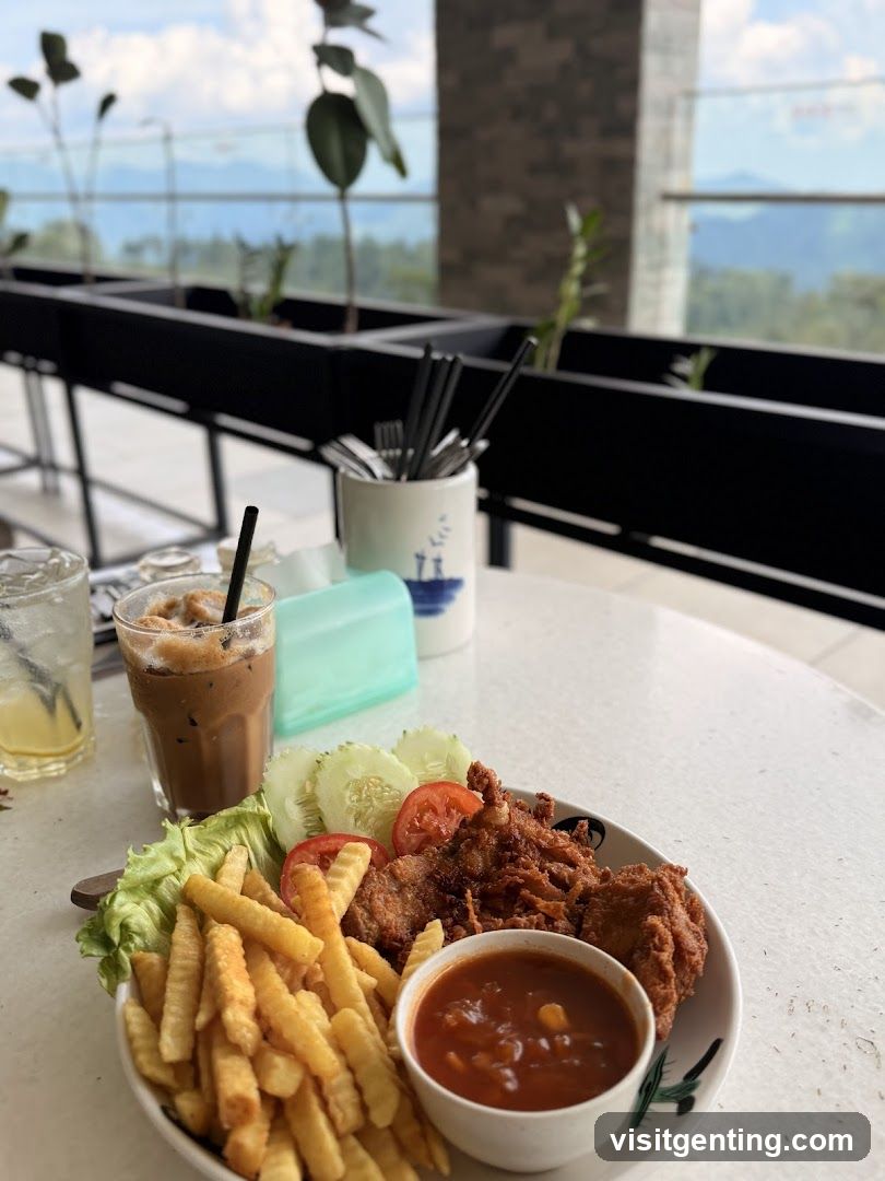 Restaurant Interior with View