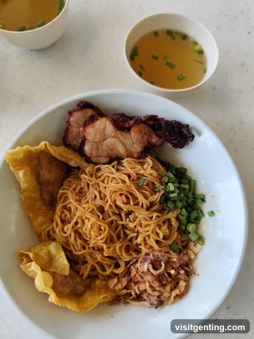 Noodle Dish with Side Dishes