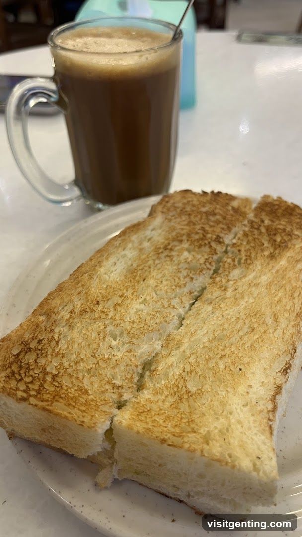 Toasted bread and coffee