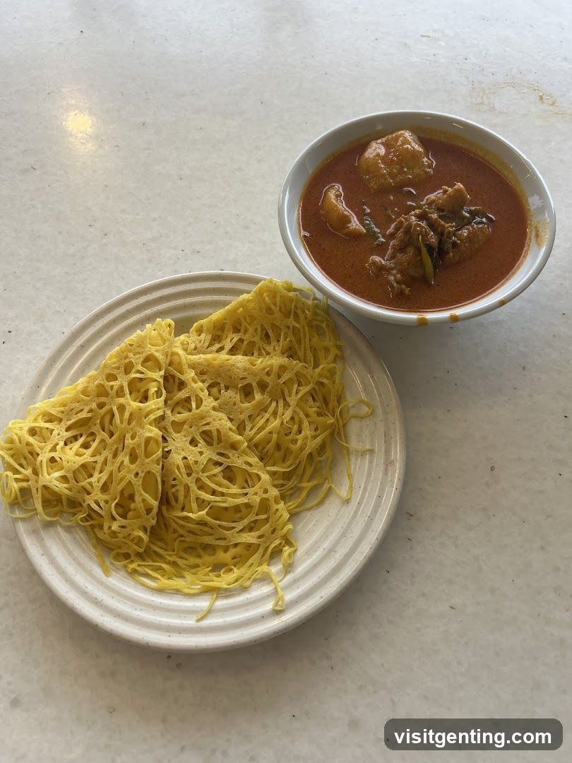 Food served on table