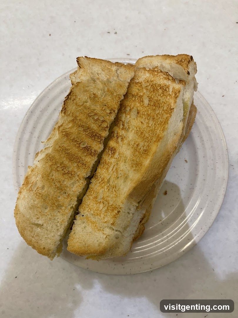 Toasted Bread on Plate