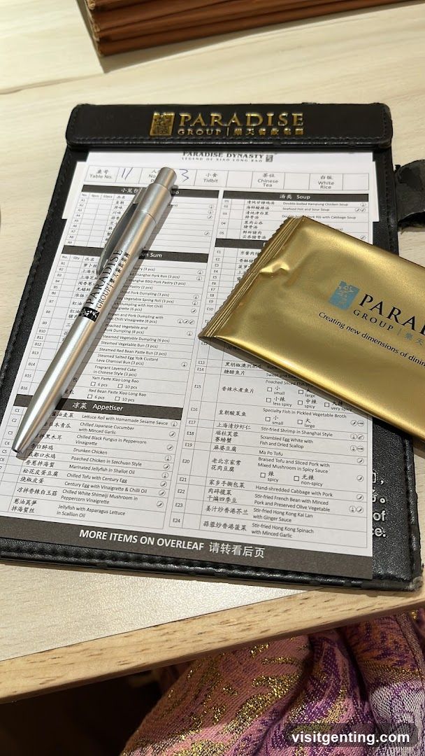 Paradise Group Menu and Branded Item
