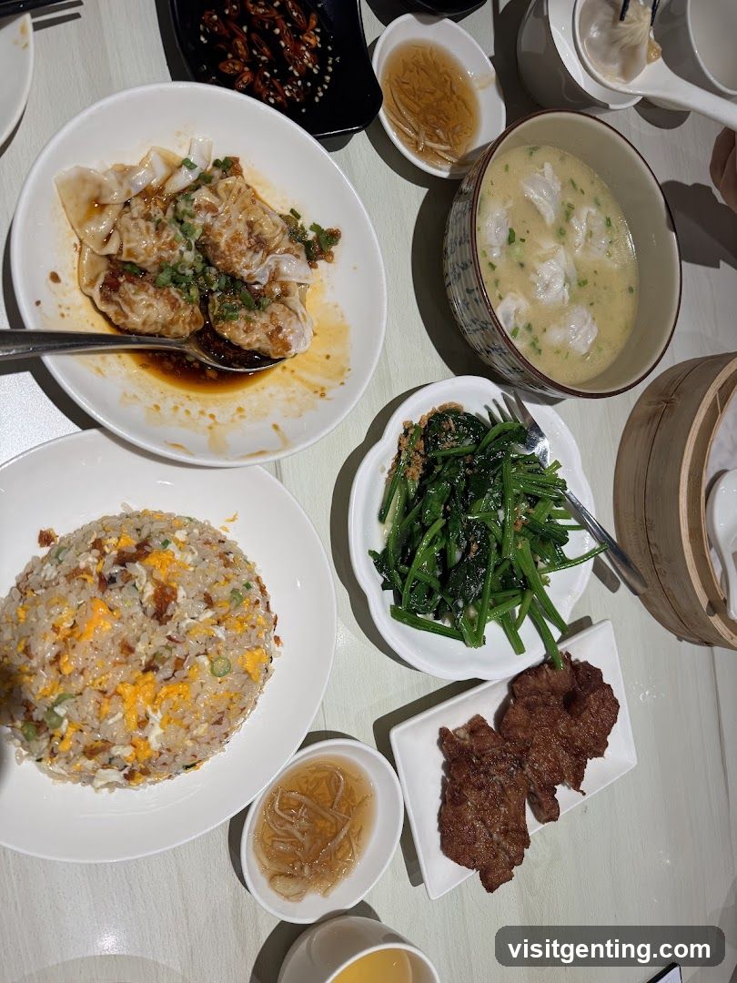 Dining Table with Chinese Cuisine