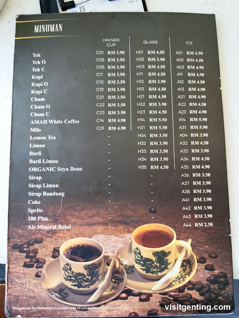 Drink Menu