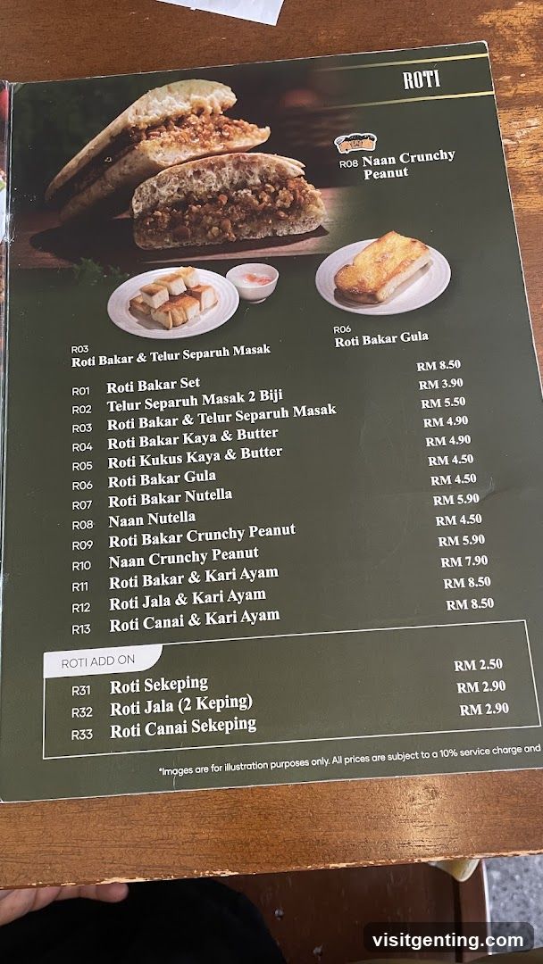 Roti Menu