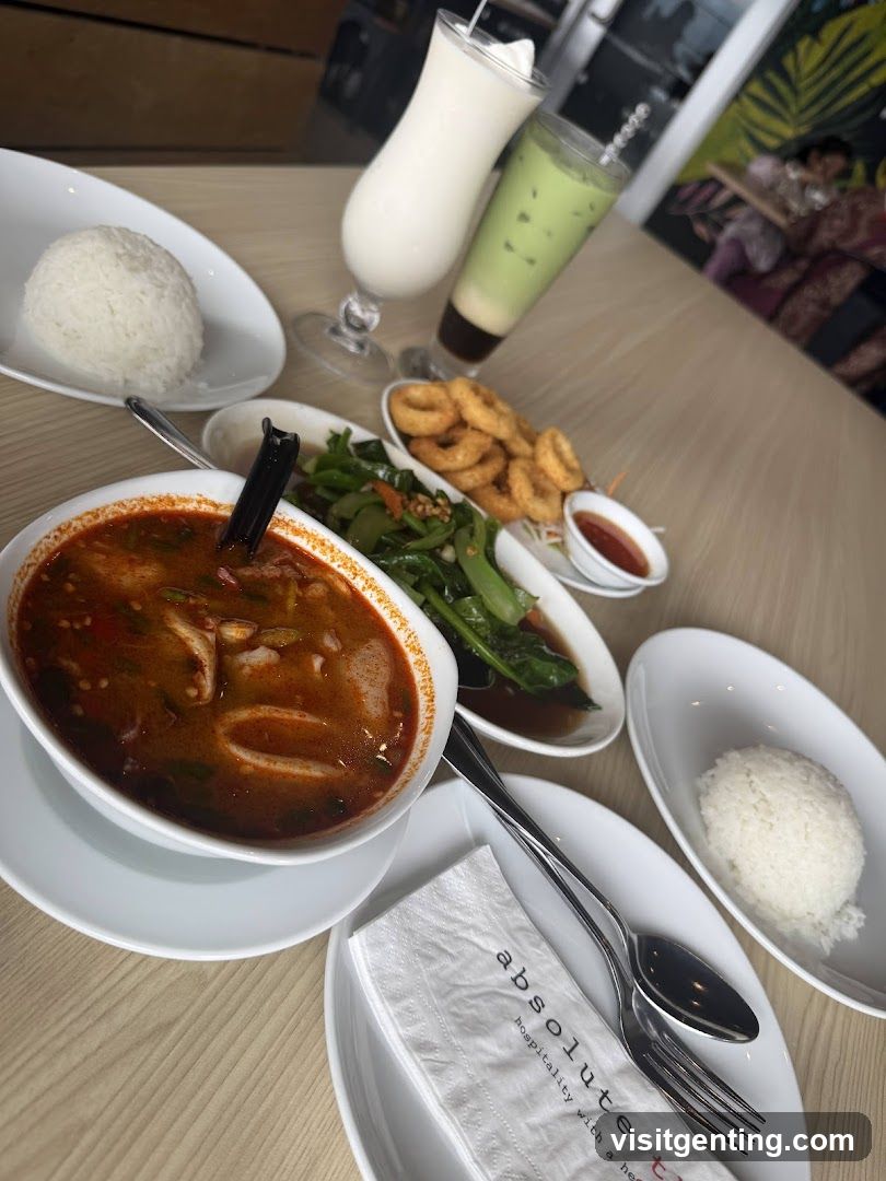 Restaurant Interior Meal Setup