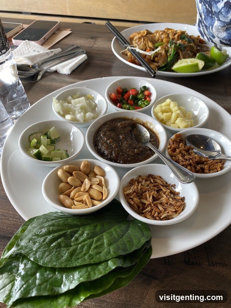 Table Setting with Thai Dishes