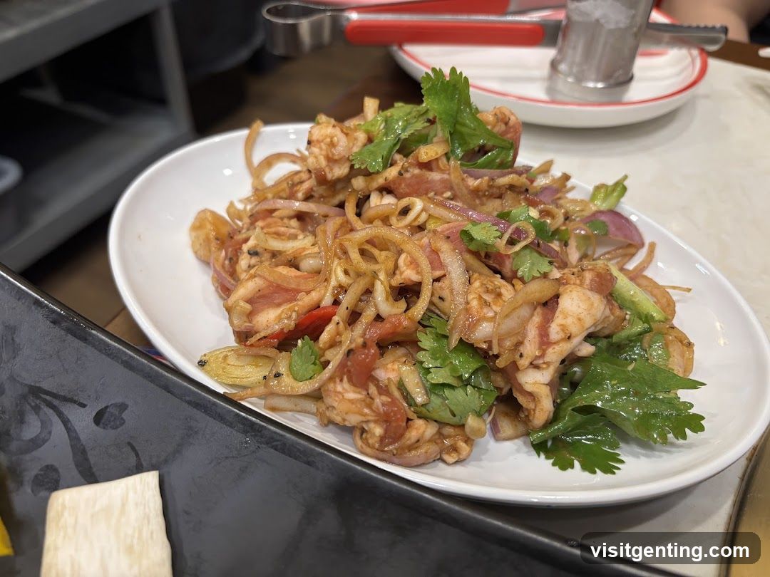 Food dish on table