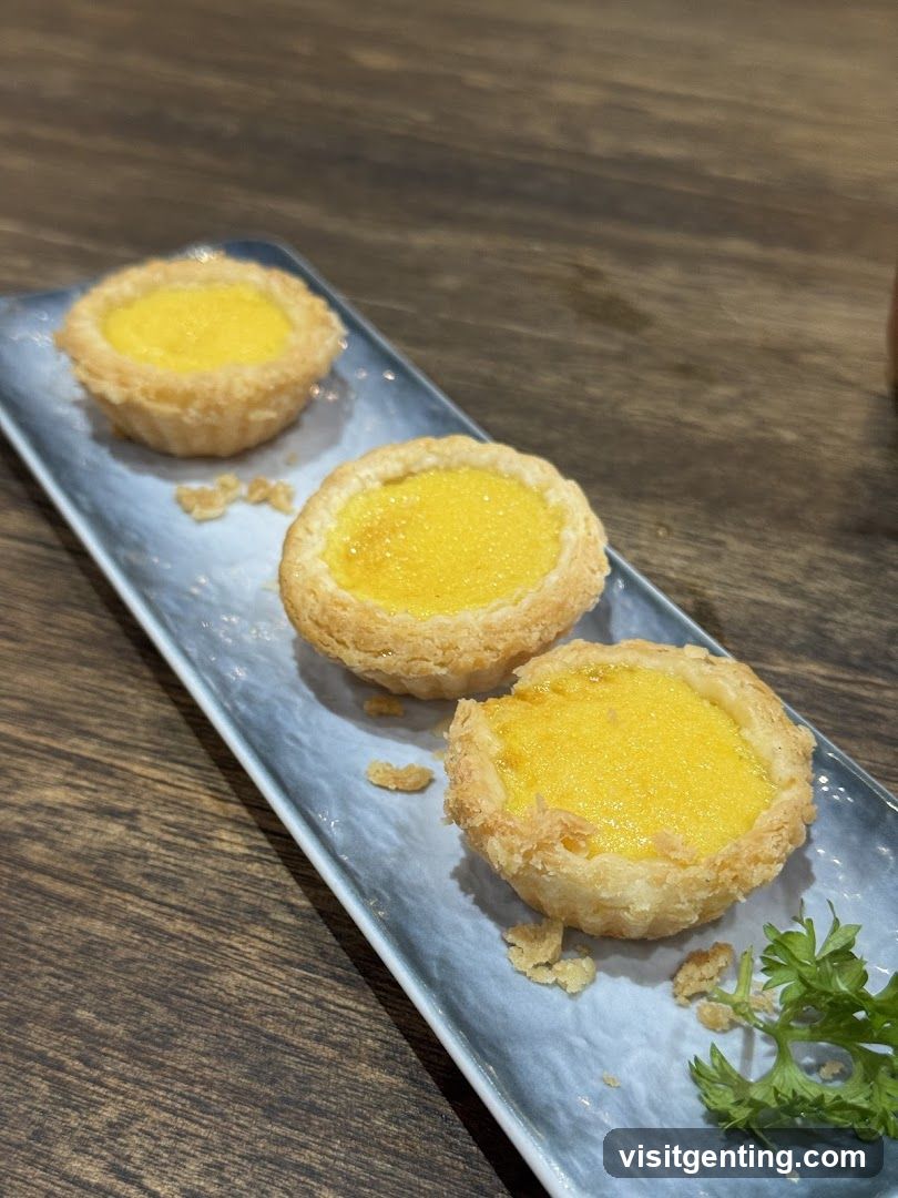 Egg Tarts on Plate