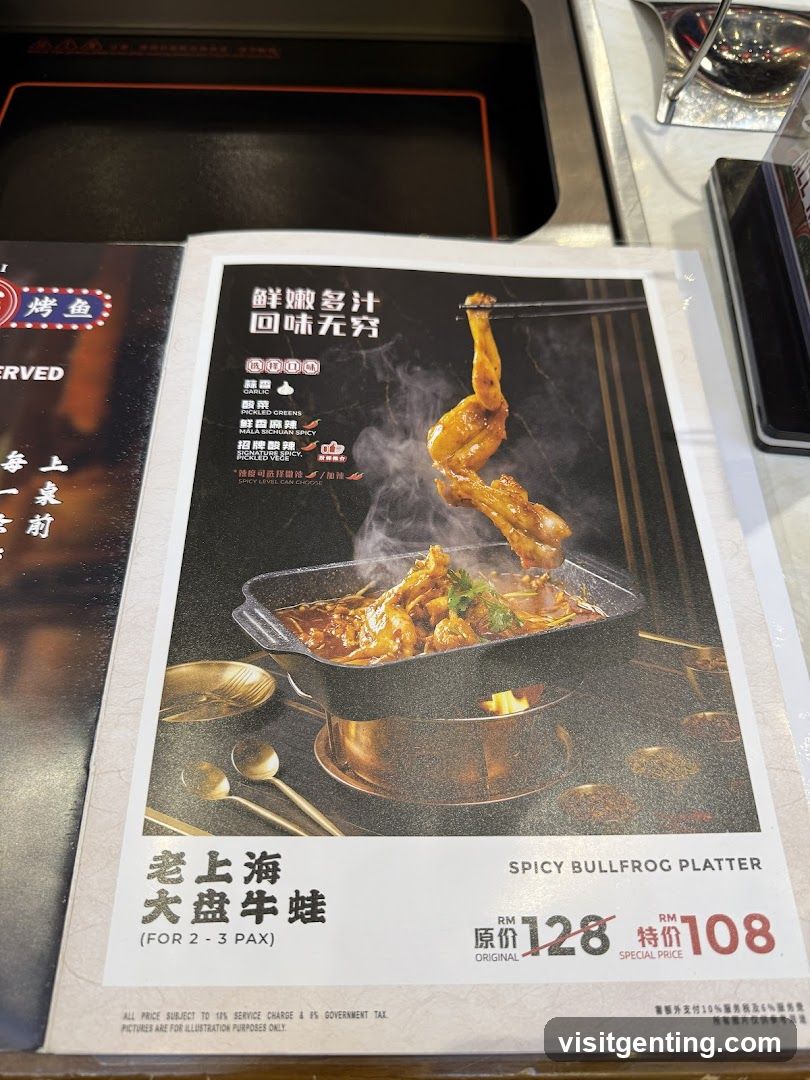Spicy Bullfrog Platter Menu Item