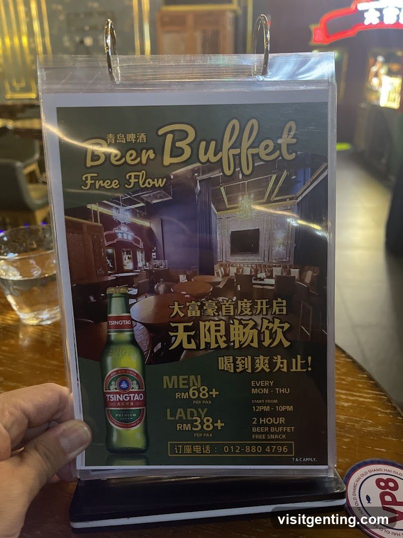 Beer Buffet Promotion Sign