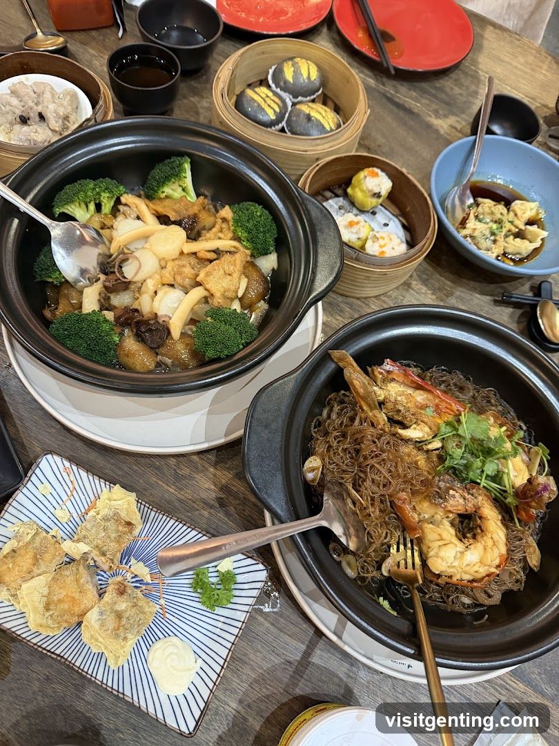 Dining Table with Chinese Cuisine