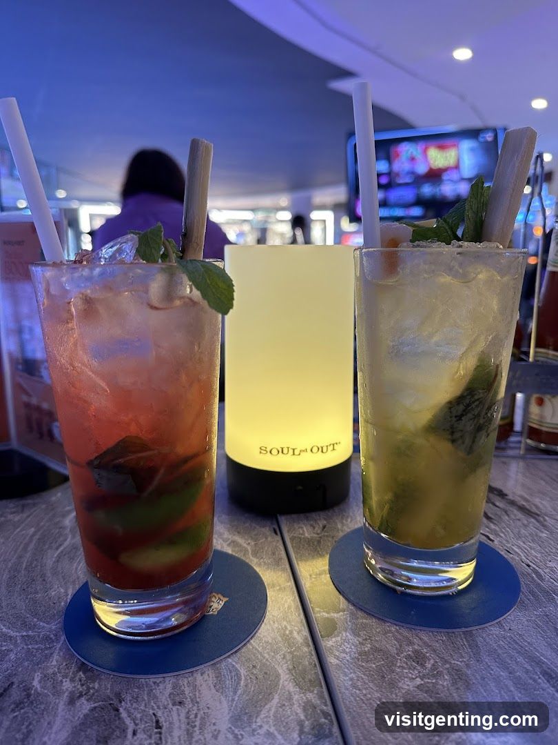 Bar Interior with Drinks and Lamp