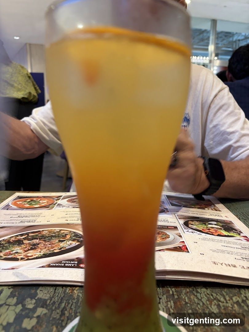 Restaurant Interior with Drink