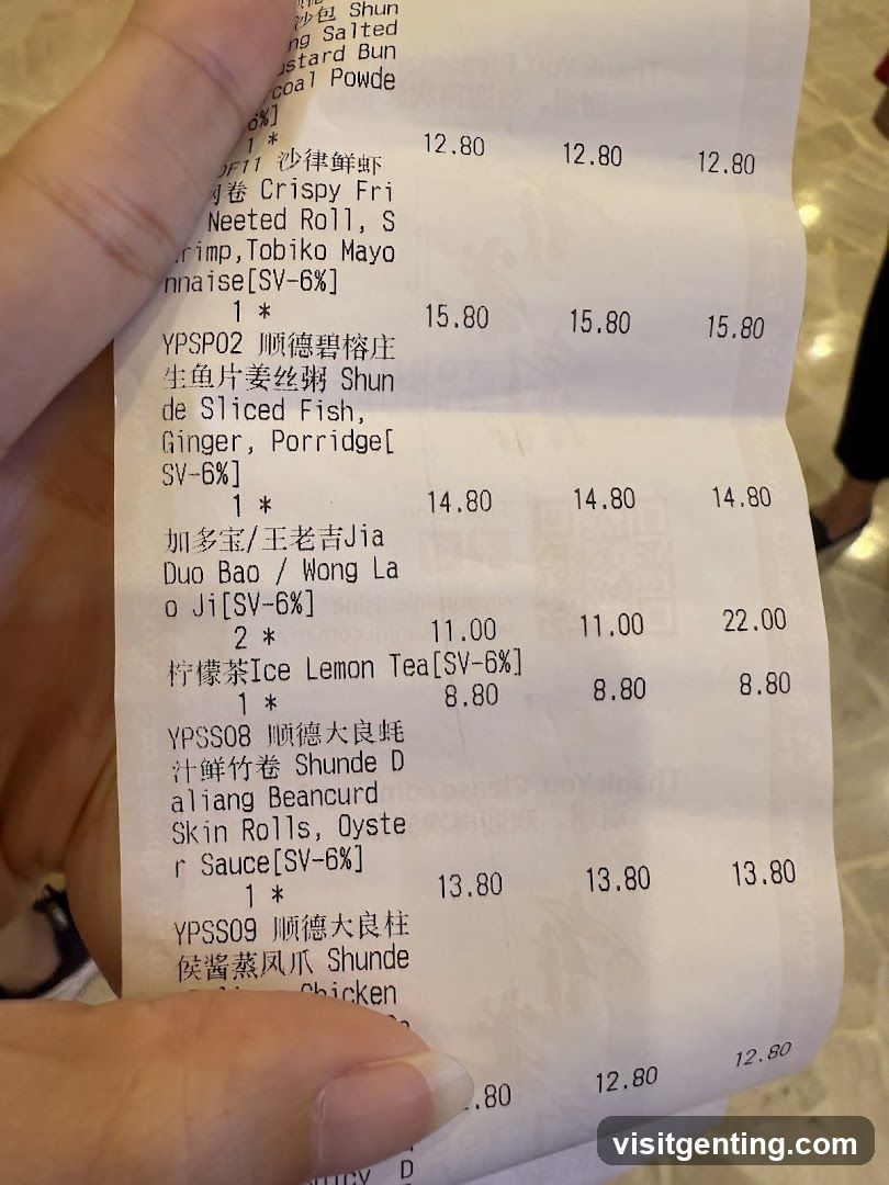 Receipt Held by Hand