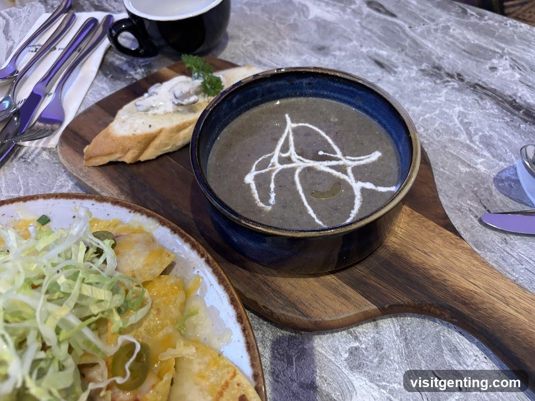 Table Setting with Soup and Bread