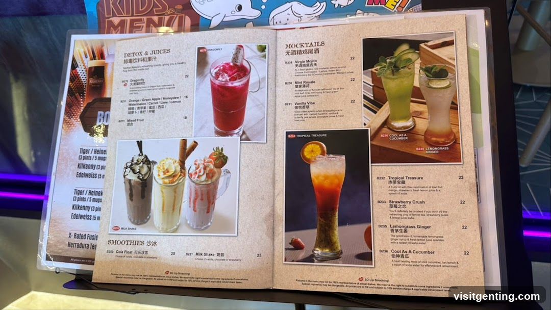 Bar Menu