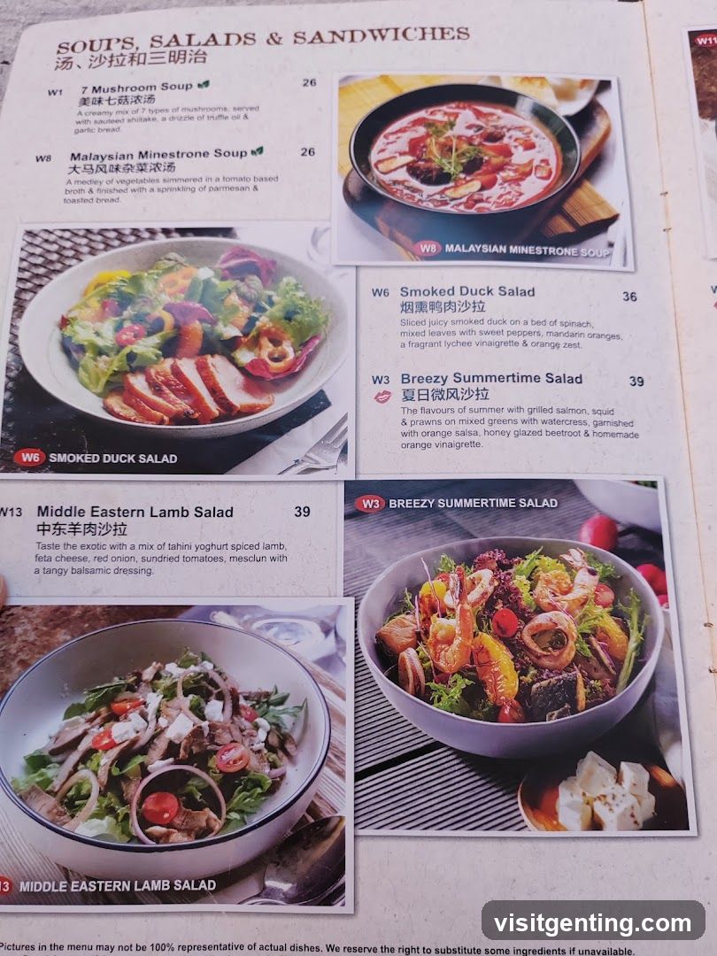 Soups, Salads & Sandwiches Section