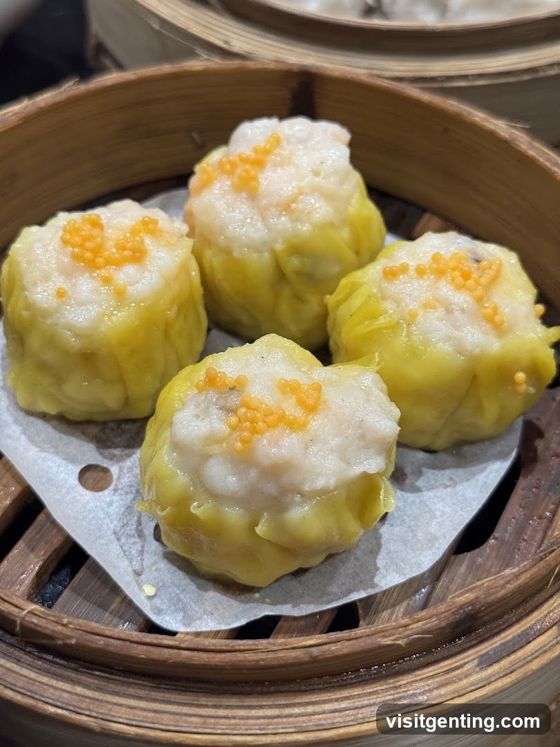 Steamed Dumplings in Bamboo Steamer