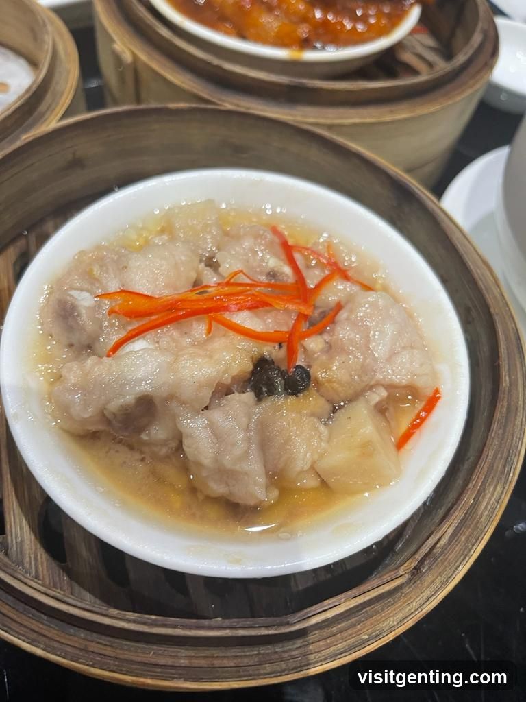 Dumpling Dish in Bamboo Steamer