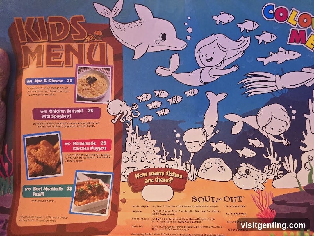 Kids Menu
