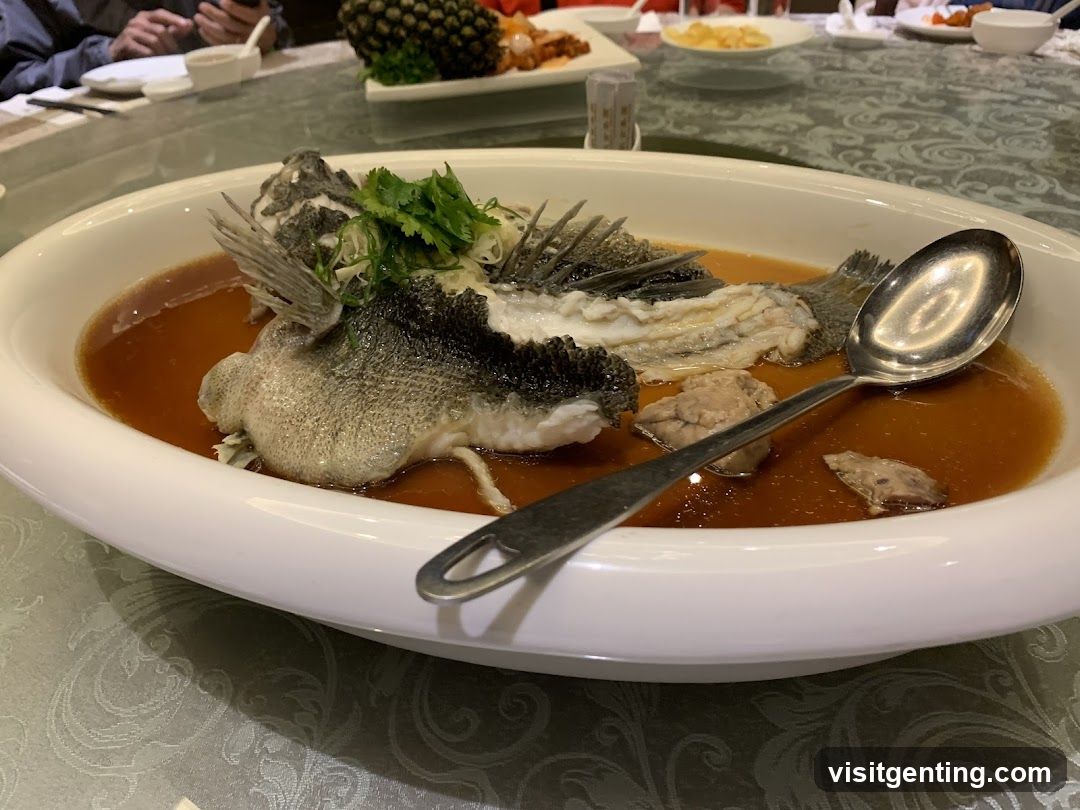 Dining Table with Fish Dish