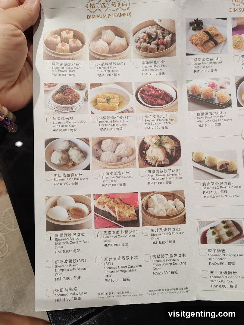 Dim Sum (Steamed) Menu