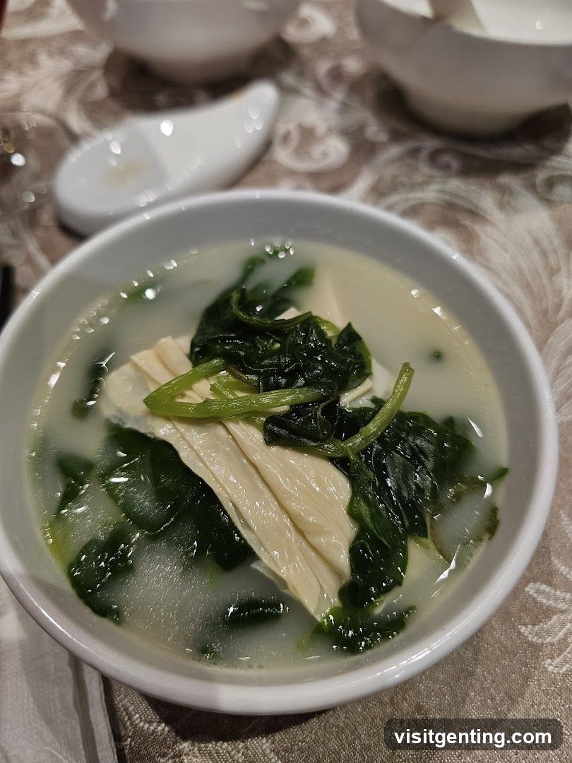 Soup in a bowl