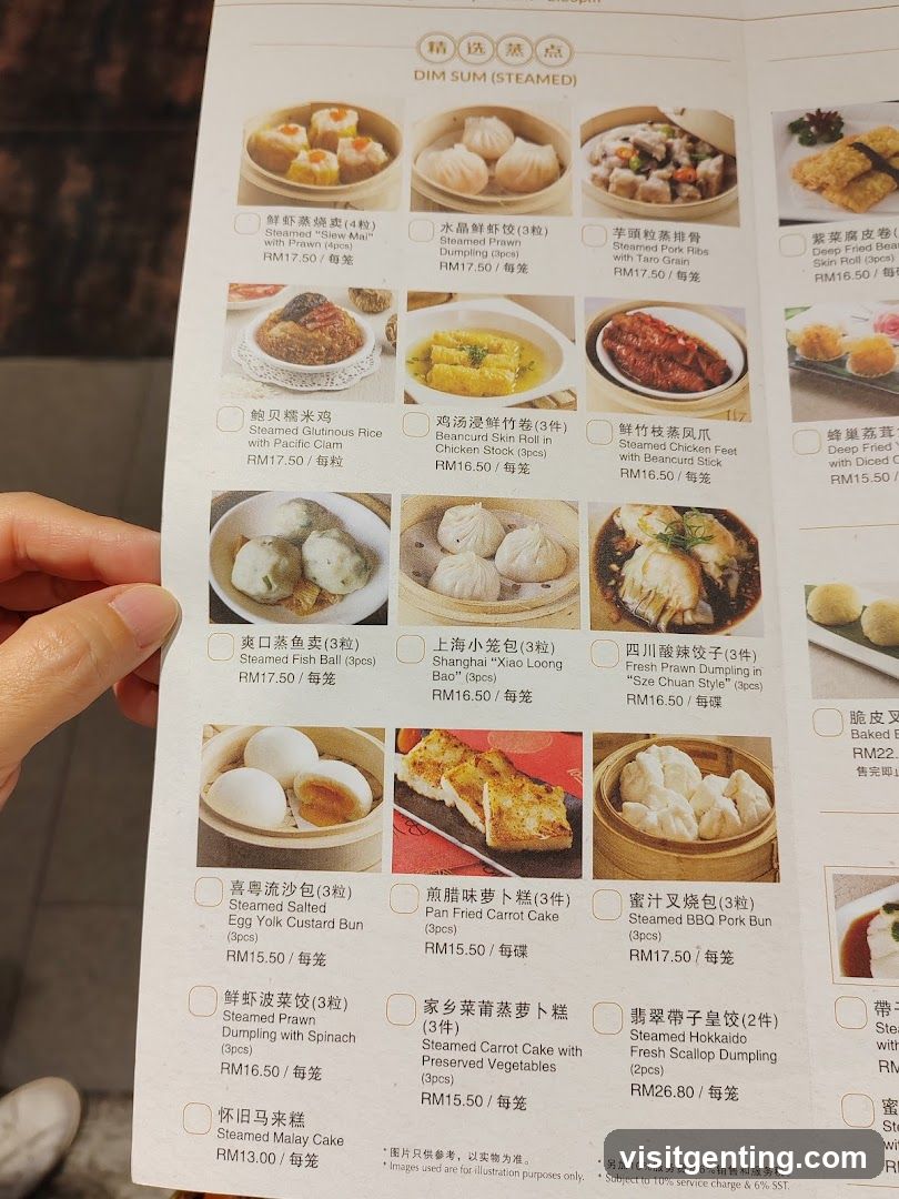 Dim Sum (Steamed) Menu